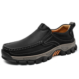 Men's Faux Leather Casual Shoes Slip-On Comfortable Anti-Slip Work Shoes