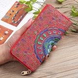 Ethnic Style Reversible Flower Embroidered Women's Handbags
