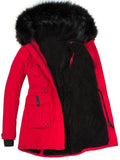 Women's Parka Thickened Coat with Faux Fur Hood