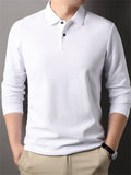 Men's Casual Cotton Long Sleeve Lapel Shirts