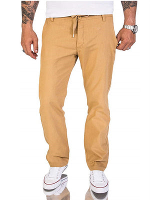 Men's Casual Simple Loose Cotton Sweatpants