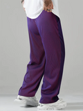 Men's Loose Fit Leisure Striped Drape Sporty Wide Leg Pants