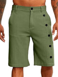 Male Classic Slim Fit Beach Button Shorts