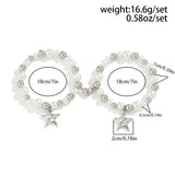 Couple Love Heart Magnetic Suction Star Pendant Bracelets