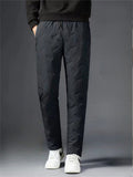Unisex Casual Wear Winter Warm Fleece Lined Straight/Jogger Pants