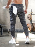 Men's Solid Camouflage Exercise Running Training Pants