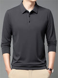 Men's Casual Solid Color Long Sleeve Shirts