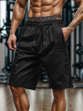 Men's Casual Side Zip Drawstring Beach Shorts