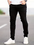 Men's Leisure Slim Fit Stretchy Washed Skinny Jeans
