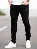 Men's Stretchy Slim Fit Washed Skinny Jeans