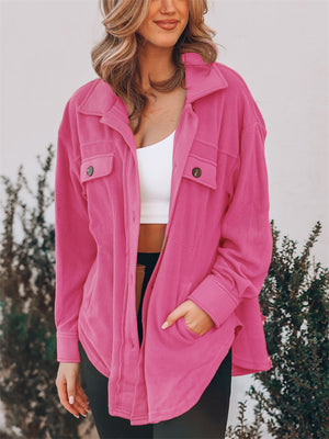 Women's Casual Comfy Button Up Lapel Long Sleeve Blouses