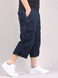 Men's Relaxed Multiple Pockets Short Cargo Trousers