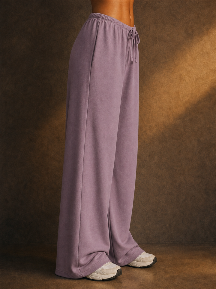Women High Waist Baggy Drawstring Lounge Wide Leg Sweatpants