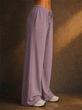 Women High Waist Baggy Drawstring Lounge Wide Leg Sweatpants