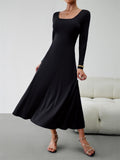 Women's Classy Plain Banquet Waisted Dresses