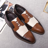 Contrast Color Patchwork Formal Dress Shoes for Male