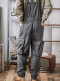 Men's Casual Cozy Oversized Multi-Pocket Dungarees
