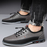 Men's Casual PU Leather Flats Work Loafer Shoes