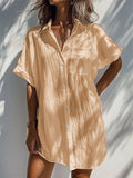 Summer Modern Trendy Women's Short Sleeve V Neck Blouses