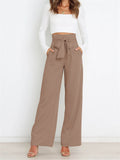 Women's Breathable Suit Pants with Waistband Design