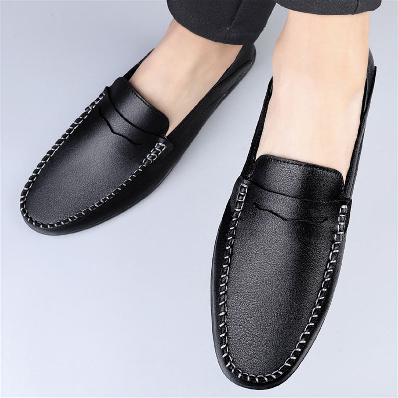 Men's Classic Black&White Business Office Dress Shoes