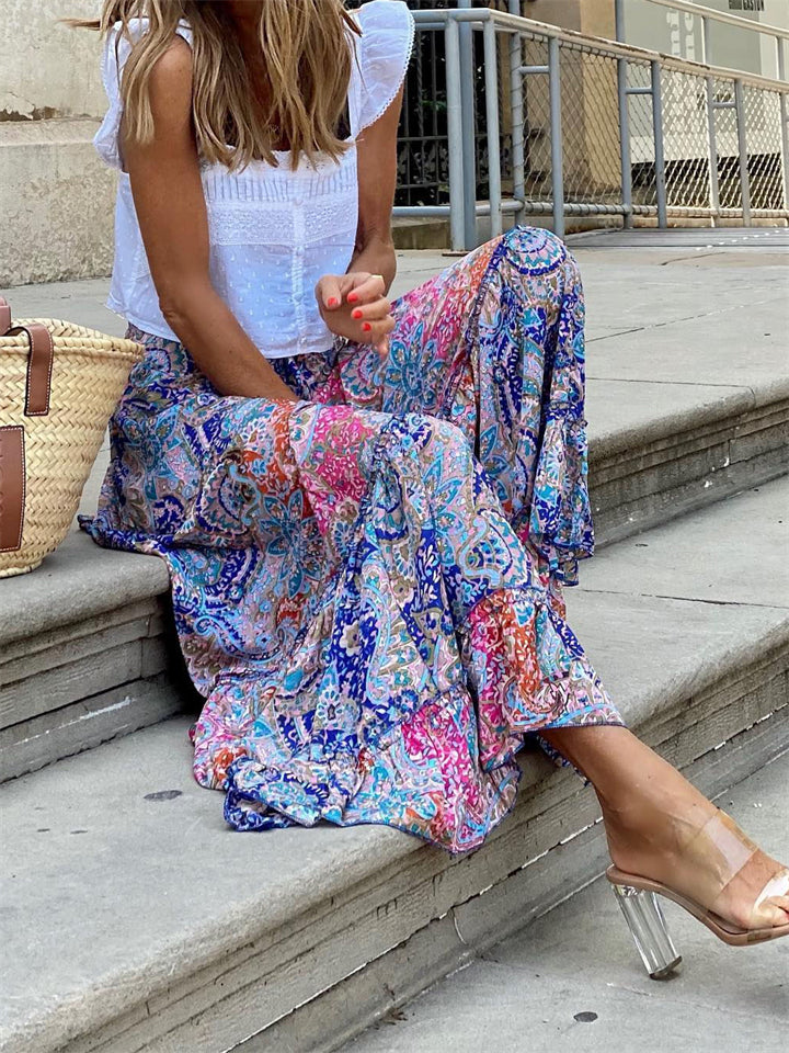 Temperament Breathable Ladies Street Printed Skirts