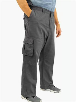 Men's Large Size Extra Loose Multi-Pocket Cargo Pants