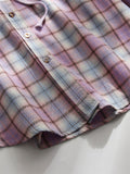 Casual Plaid Button Up All Match Hoodies for Women