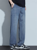 Men's Super Comfort Lightweight Straight Leg Jeans for Summer