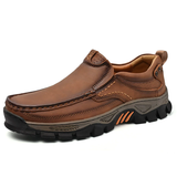 Men's Faux Leather Casual Shoes Slip-On Comfortable Anti-Slip Work Shoes