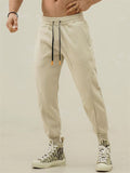 Men's Loose Fit Sweatpants Elastic Drawstring Waist Sporty Joggers Trousers