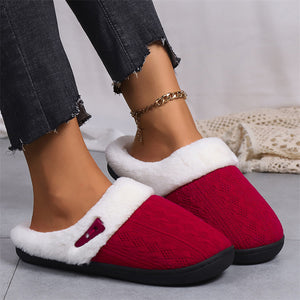 Non-slip Soft Flat Cotton Slippers for Couples