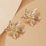 Blooming Flowers Vintage Piercing Earrings for Lady