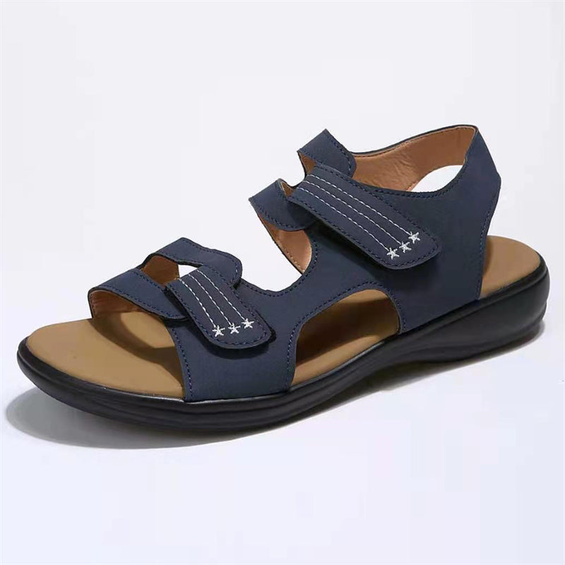 Casual Wedge Heel Velcro Beach Sandals for Women