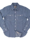 Men's Retro Long Sleeve Stripe Cargo Shirts