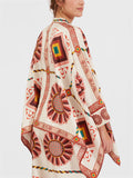 Women's 2pcs Trendy Print Irregular Blouse & Pants Set