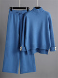 Thermal Autumn High Neck Sweater + Loose Pants