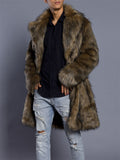 Trendy Faux Mink Fur Thickened Warm Coat for Men