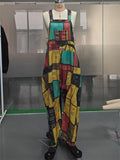 Women's Summer Street Hip-hop Style Sleeveless Print Jumpsuit