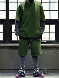 Men's Summer Short Sleeved Solid Color Outfits