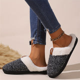 Comfortable Fleece Lined Home Slippers for Women Men