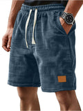 Men's Retro Summer Casual Waffle Drawstring Shorts