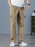 Men's Handsome Straight Leg Cargo Pants with Multi Pockets
