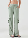 Women's Outdoor Solid Color Quick-Dry Pockets Cargo Pants