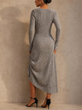 Women 2 Piece Ribbed Knit Button Down Cardigan Midi Skirt Set