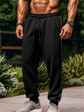 Men's Casual Drawstring Side Stripe Jogger Pants