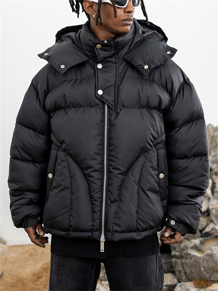 Men's High Street Cotton Padded Hooded Puffer Coat