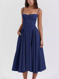 Sexy Spaghetti Strap Bustier Swing Dress for Women