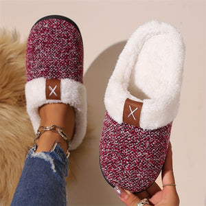 Comfortable Fleece Lined Home Slippers for Women Men