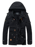 Men's Winter Warm Fleece Lined Hooded Parka Jackets